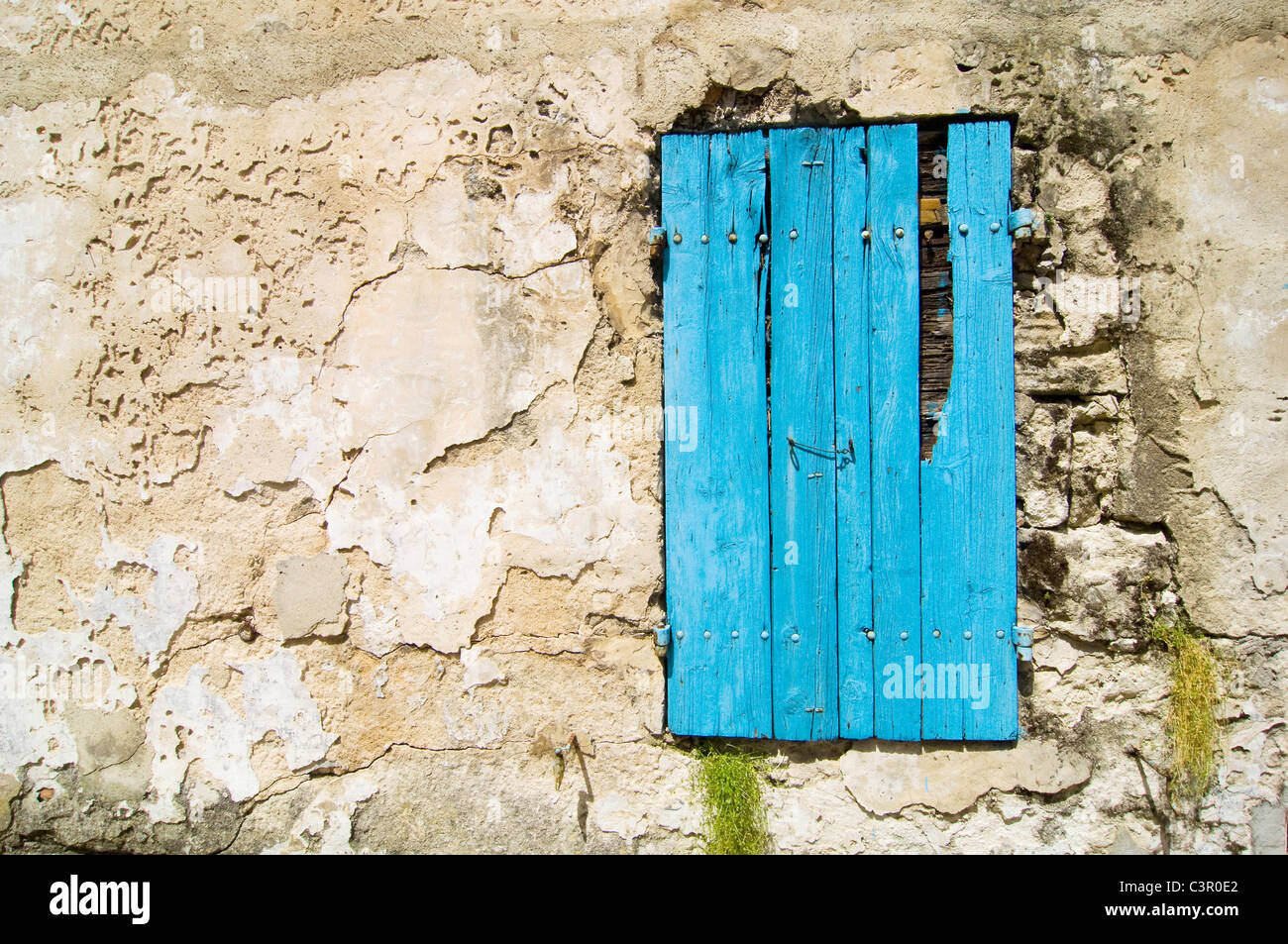 France, vue de l'ancien bleu porte de chambre Banque D'Images