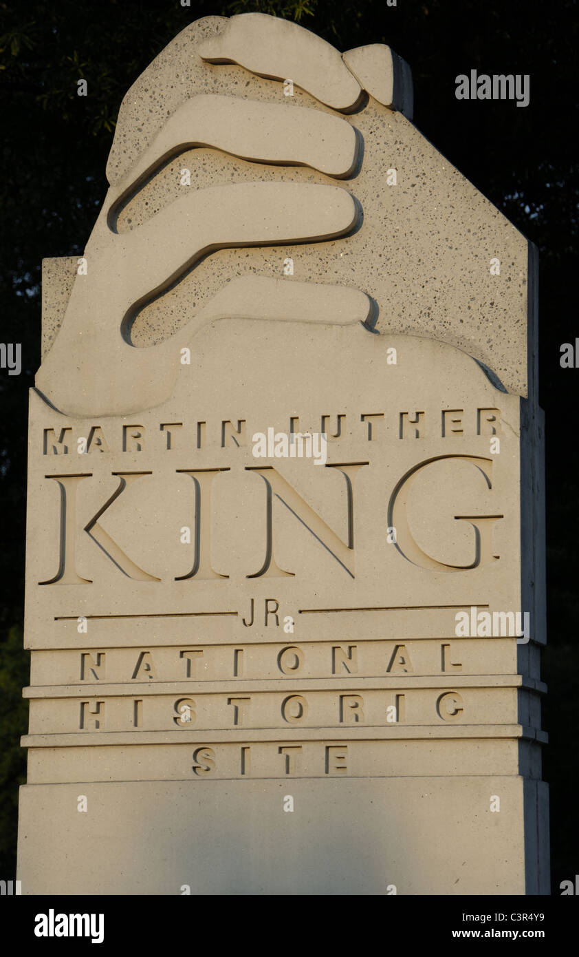 Martin Luther King (1929-1968). Memorial. Atlanta. United States. Banque D'Images