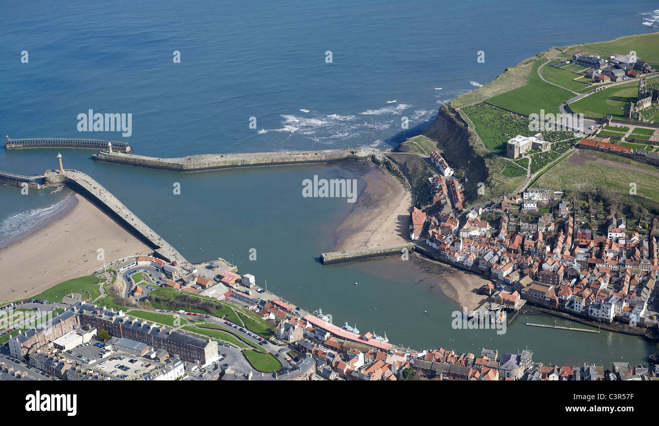 Le port de Whitby, North Yorkshire, Angleterre du nord de la Côte Est Banque D'Images