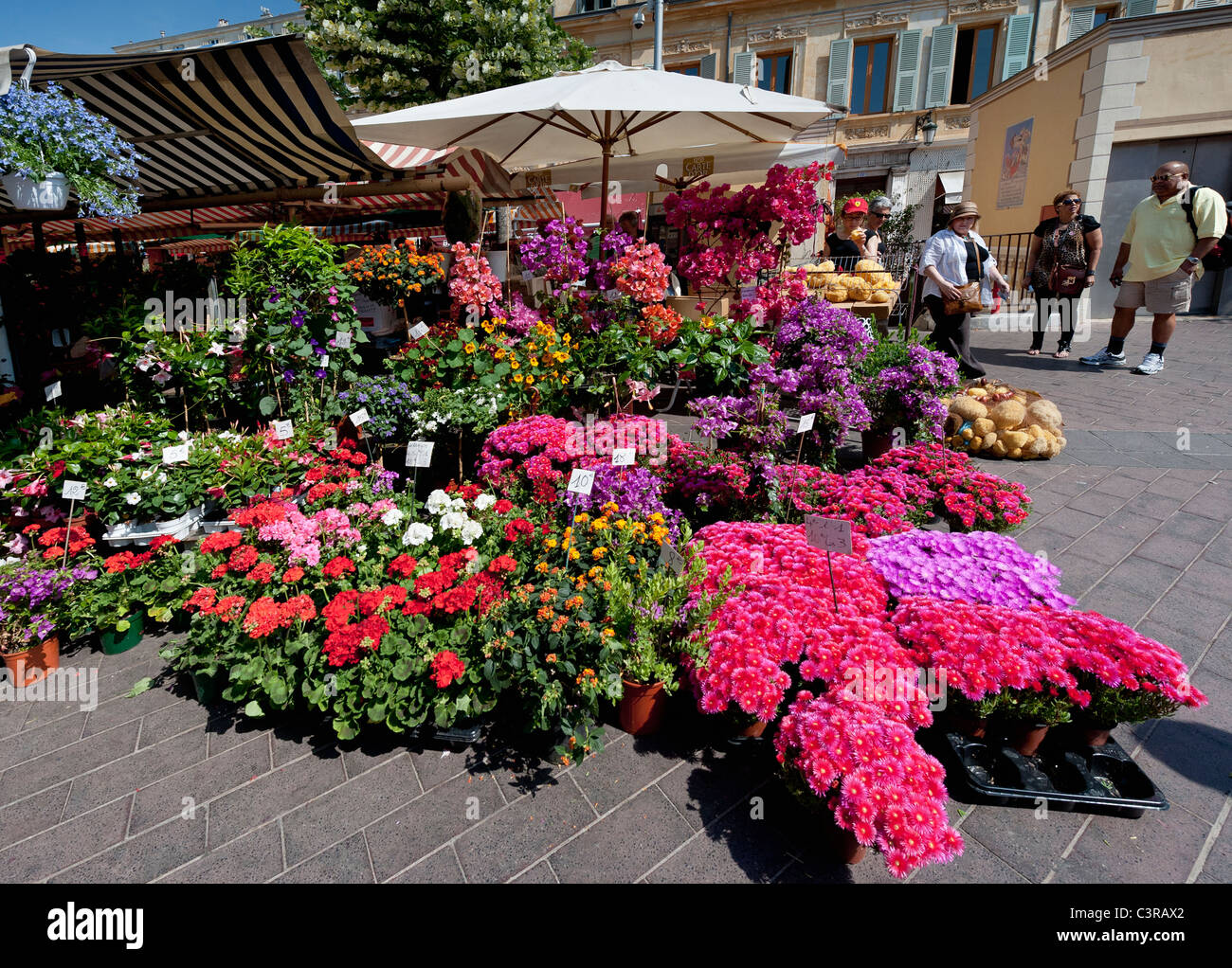 Marché aux fleurs cours saleya Banque de photographies et d’images à