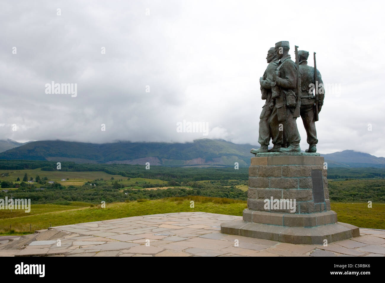 Mémorial Commando à Spean Bridge;Ecosse Banque D'Images