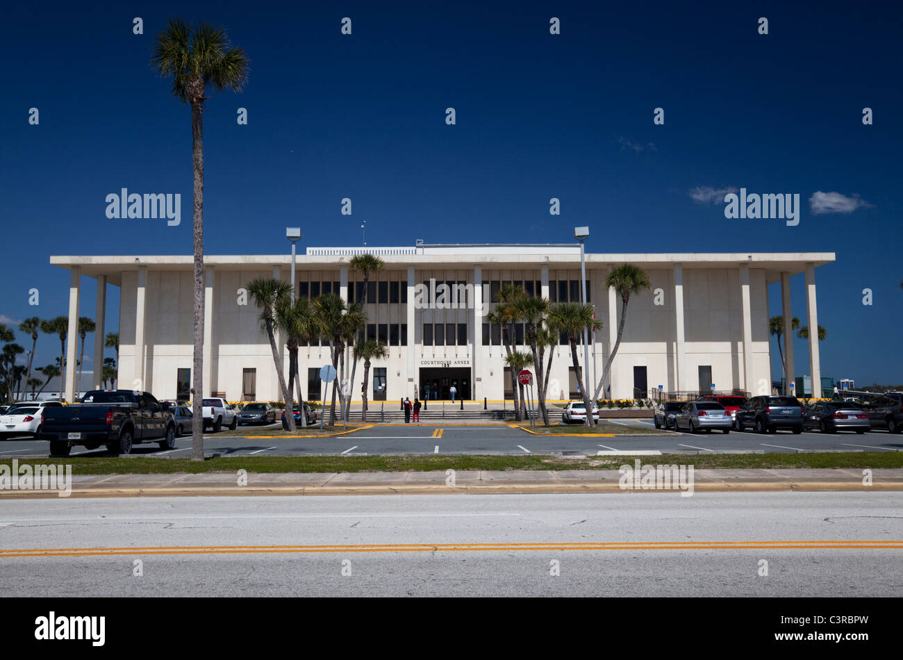 L'annexe du palais de justice du comté de Volusia, Daytona Beach, Floride, USA Banque D'Images