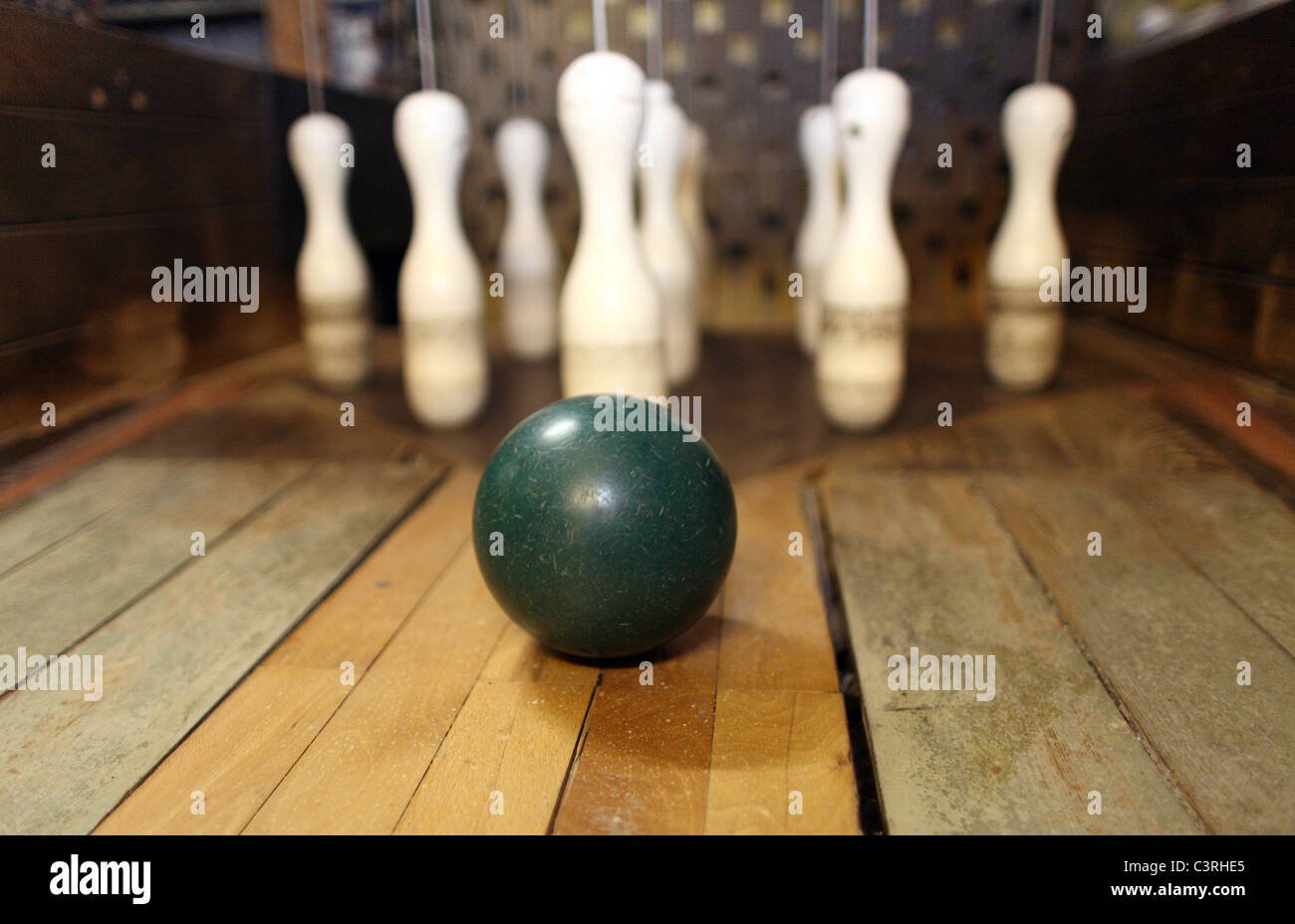 Photo symbolique, bowling Banque D'Images