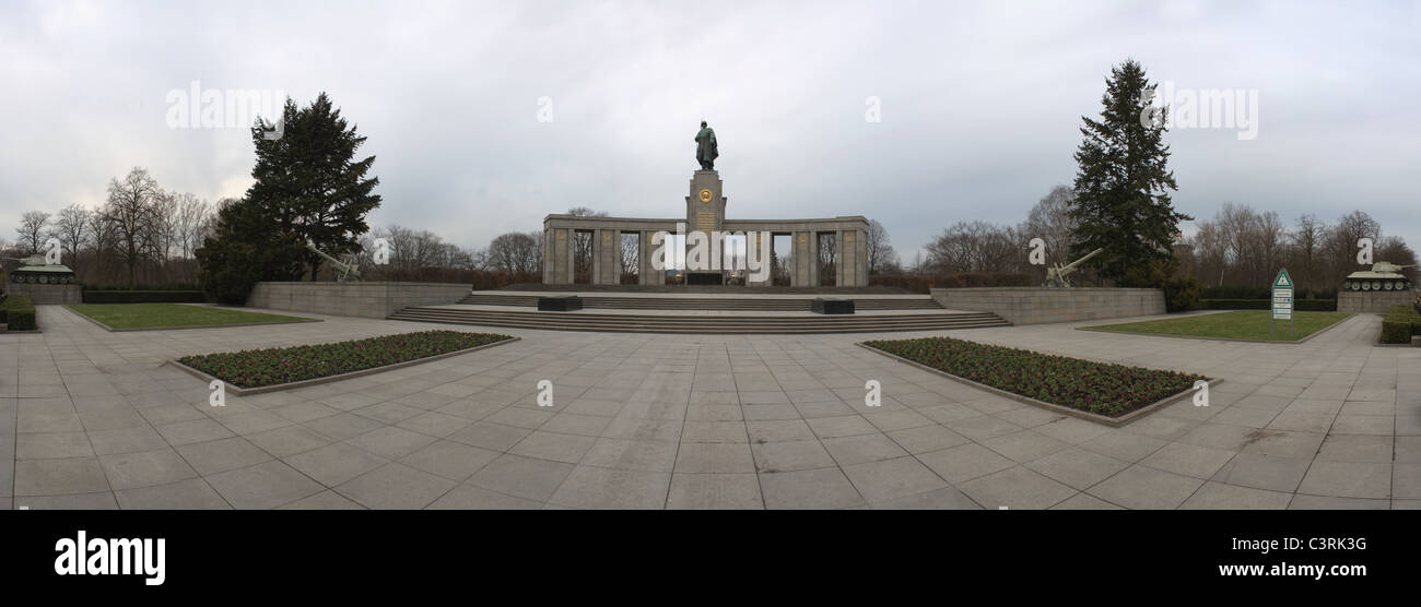 Allemagne, Berlin, mémorial soviétique honneur street Banque D'Images