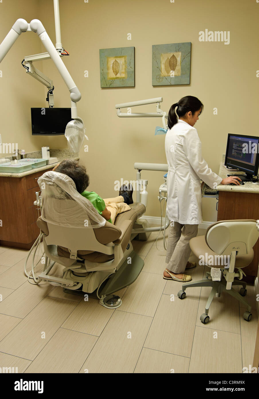 Nouveau et moderne d'un cabinet dentaire. Banque D'Images