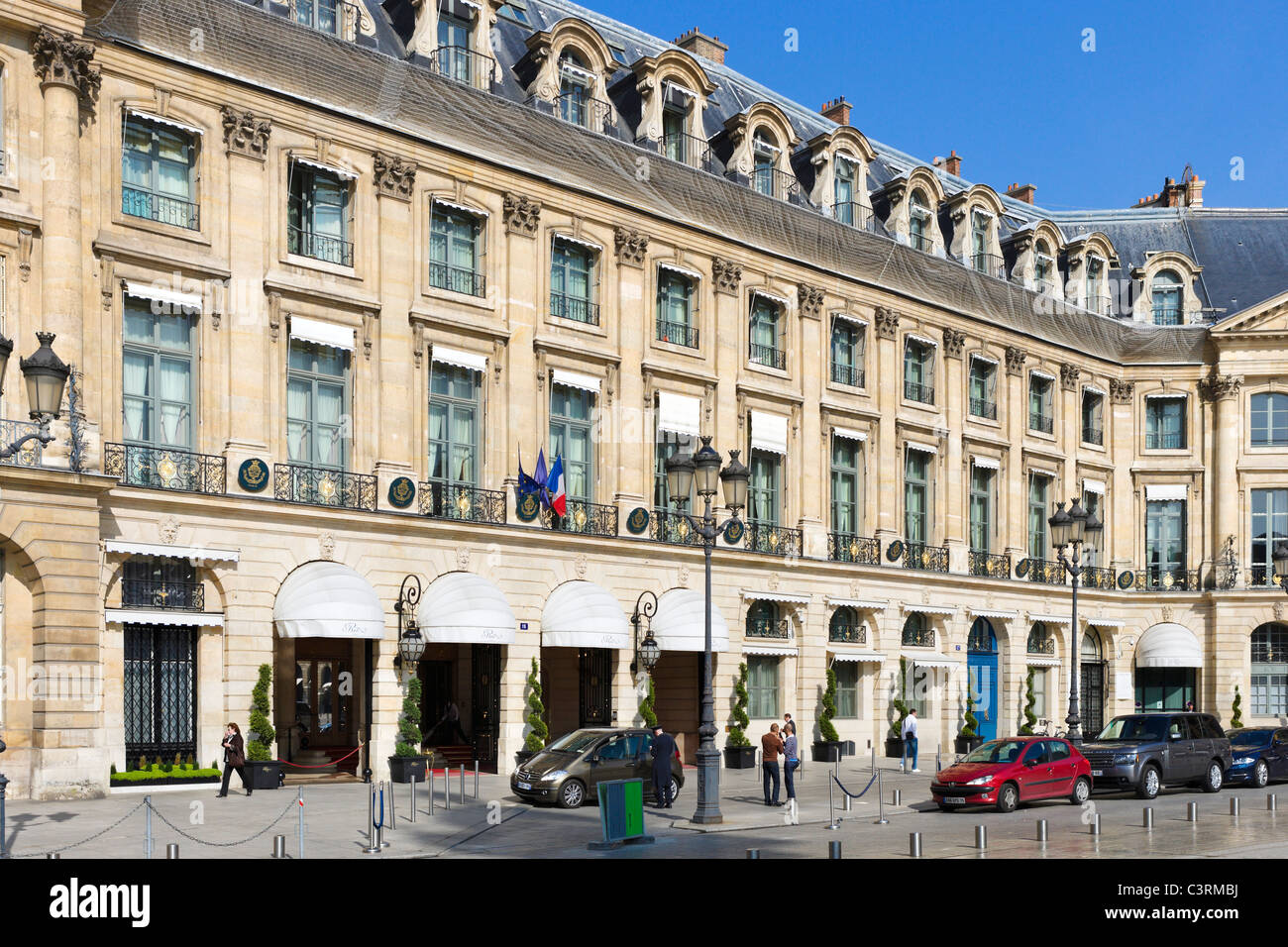L'Hôtel Ritz, place Vendôme, Paris, France Banque D'Images