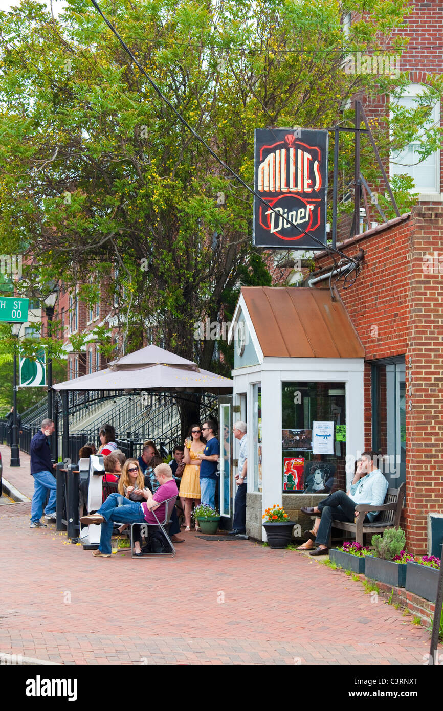 Millie's Diner, Richmond, VA Banque D'Images