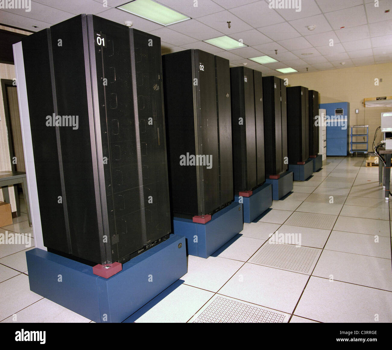 Le Langley Research Center IBM SP-2 banc d'HPCCP ordinateur appelé Poseidon Banque D'Images