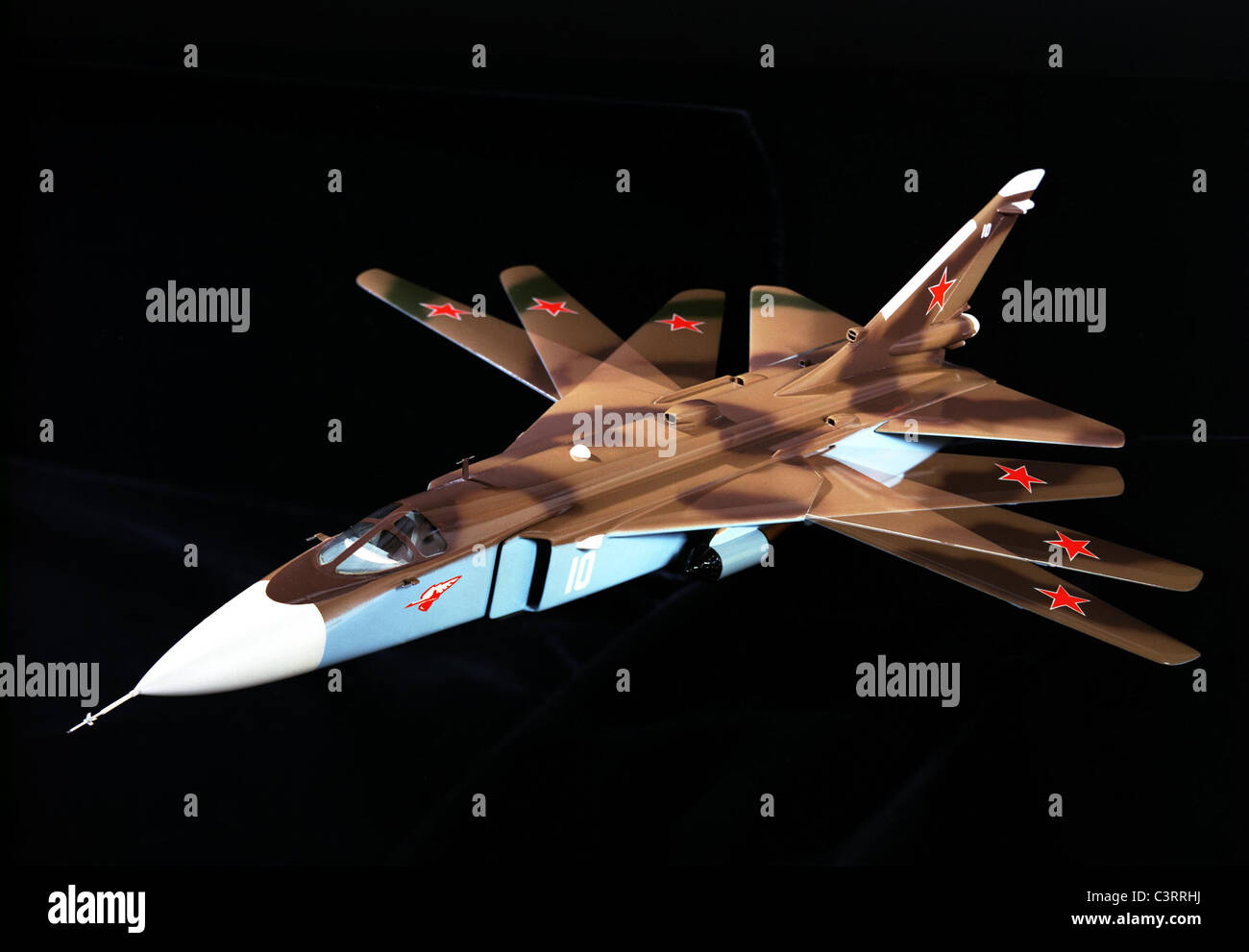 Modèle à l'échelle d'un modèle de combat soviétique SU-24 Fencer Sukhoi, Banque D'Images