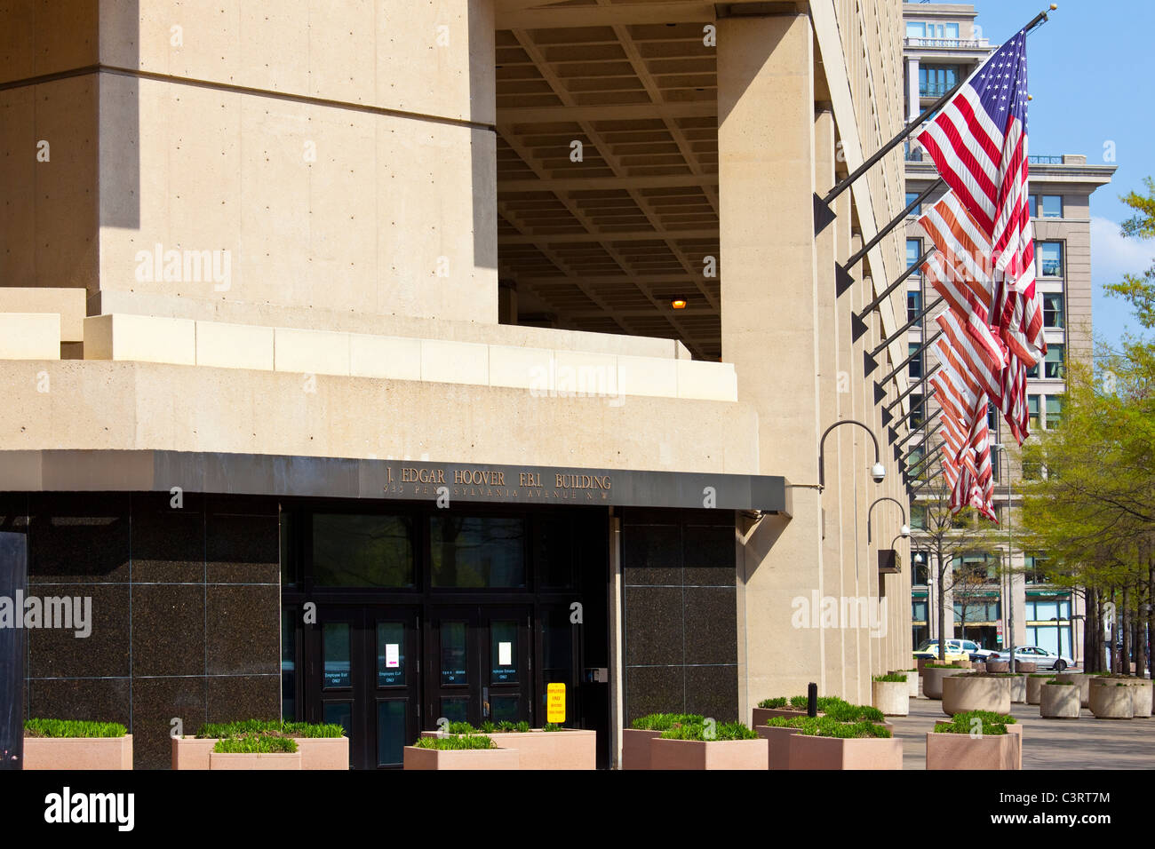 J Edgar Hoover, bâtiment du FBI, Washington DC Banque D'Images