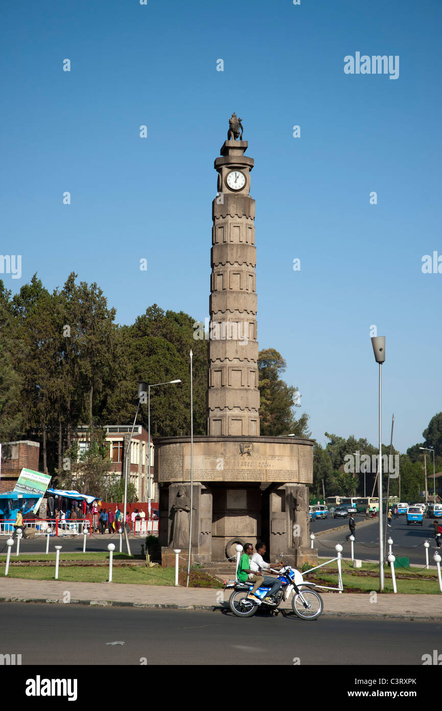 Arat Kilo, Meyazia 27 Square, Addis-Abeba, Ethiopie Banque D'Images