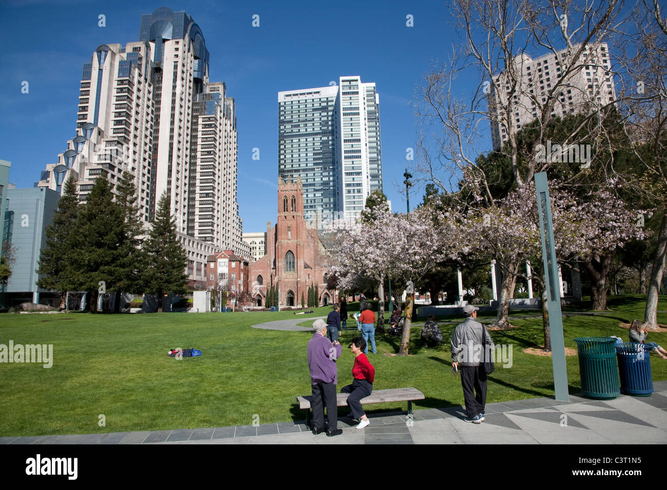 Yerba Buena Gardens, San Francisco Banque D'Images