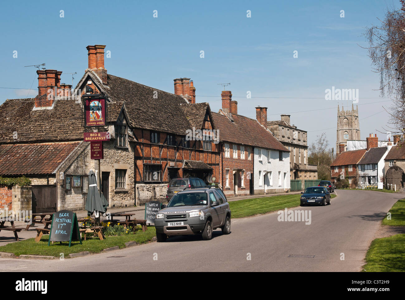 Steeple Ashton village près de Trowbridge dans Wiltshire UK Banque D'Images