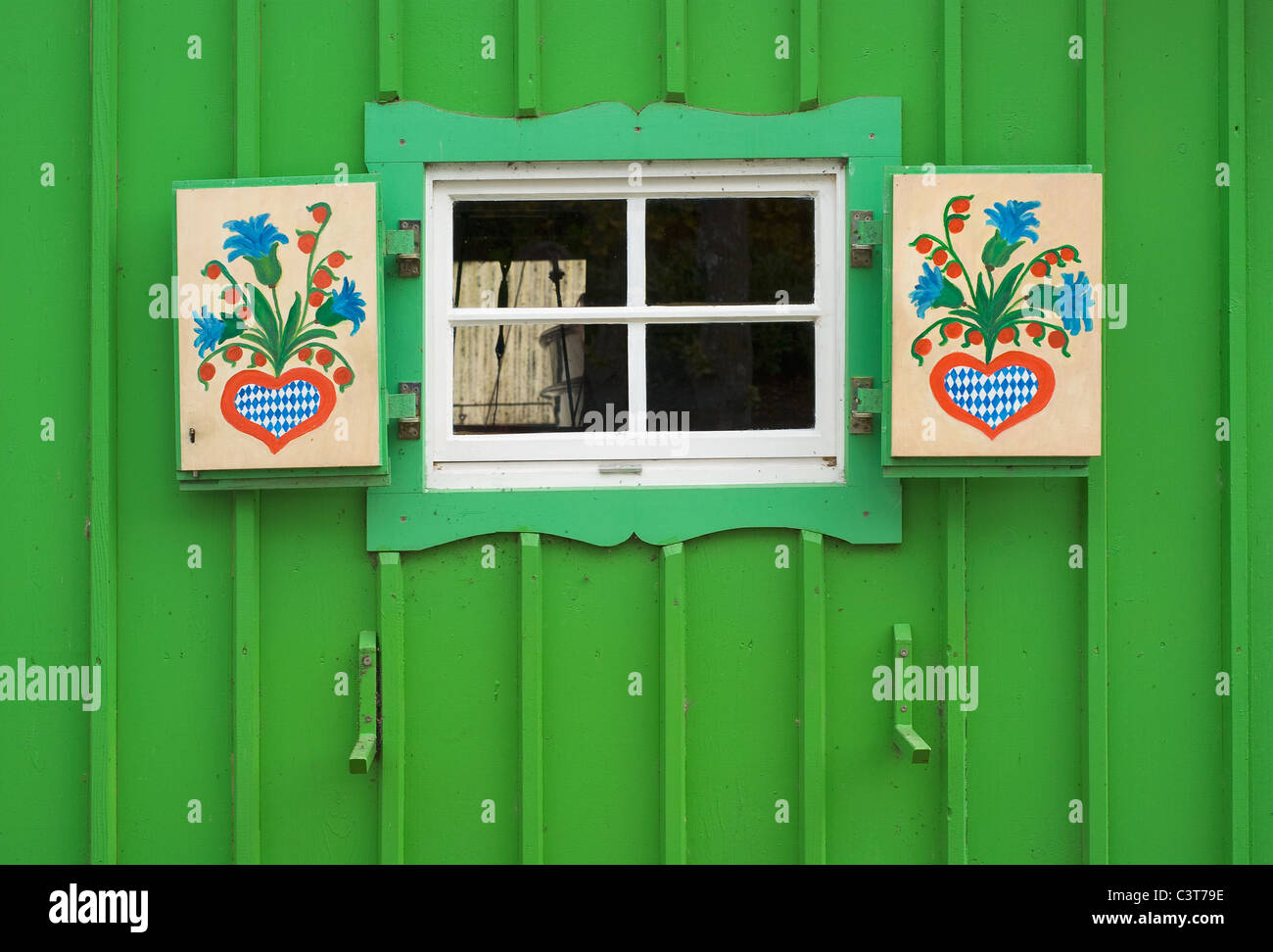 Petite fenêtre sur Boat House comme icône culturelle Banque D'Images
