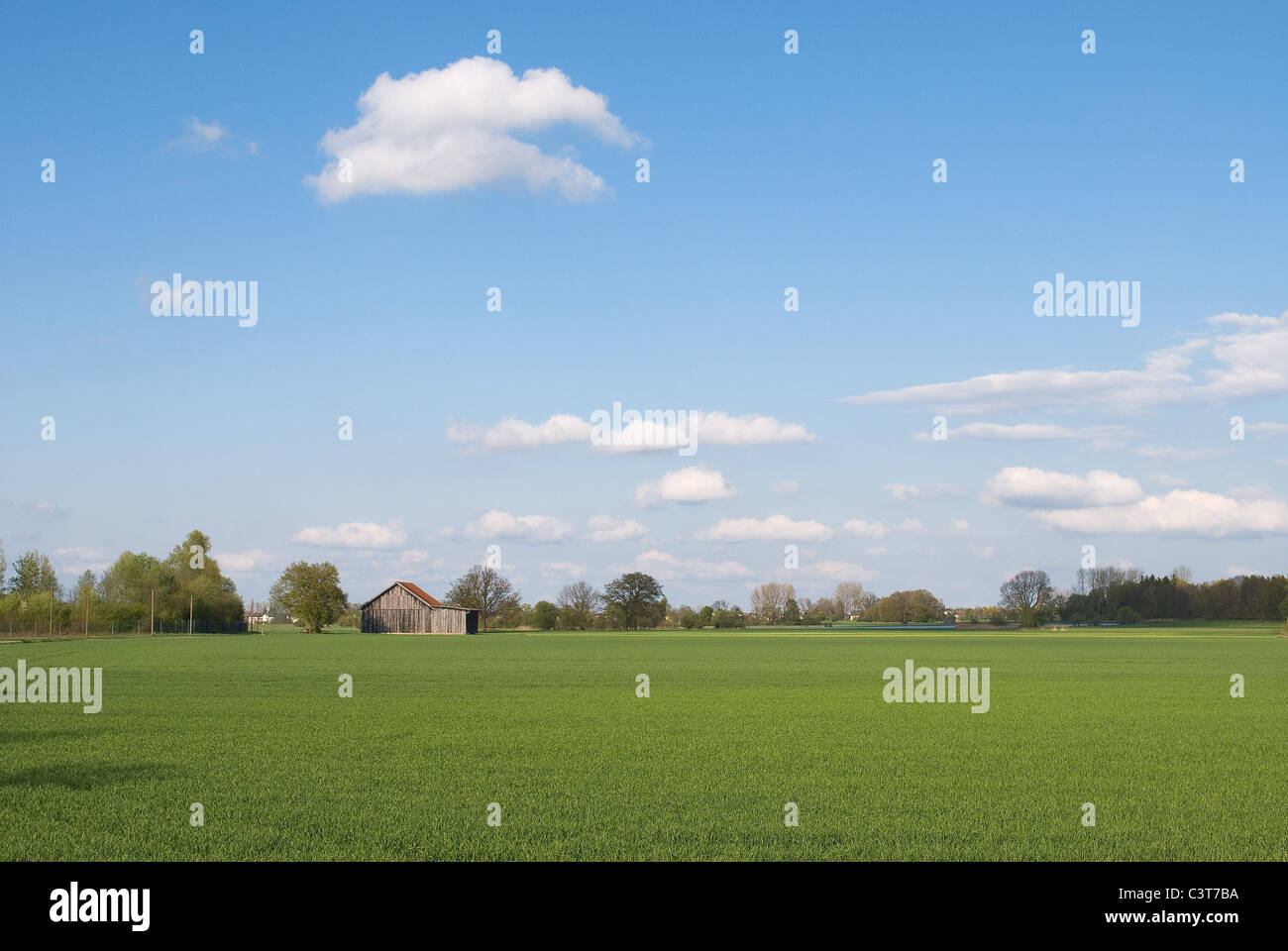 L'agriculture au printemps en Allemagne et de l'industrie agricole. Banque D'Images