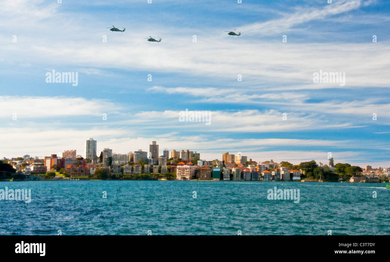 Sydney Skyline dans le célèbre port, Australie Banque D'Images