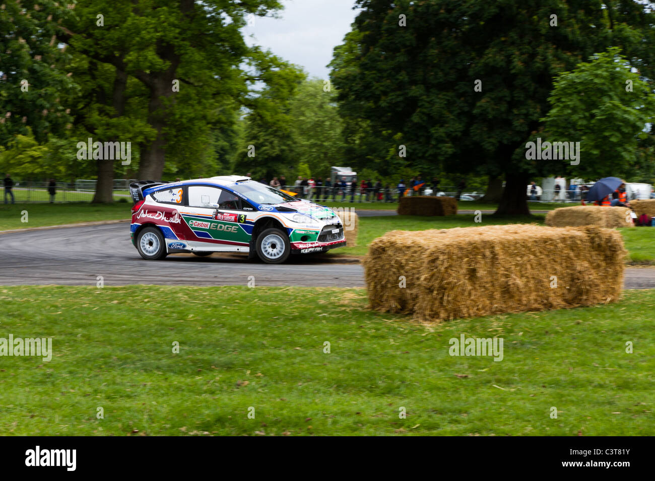 Une Ford Fiesta WRC. Banque D'Images