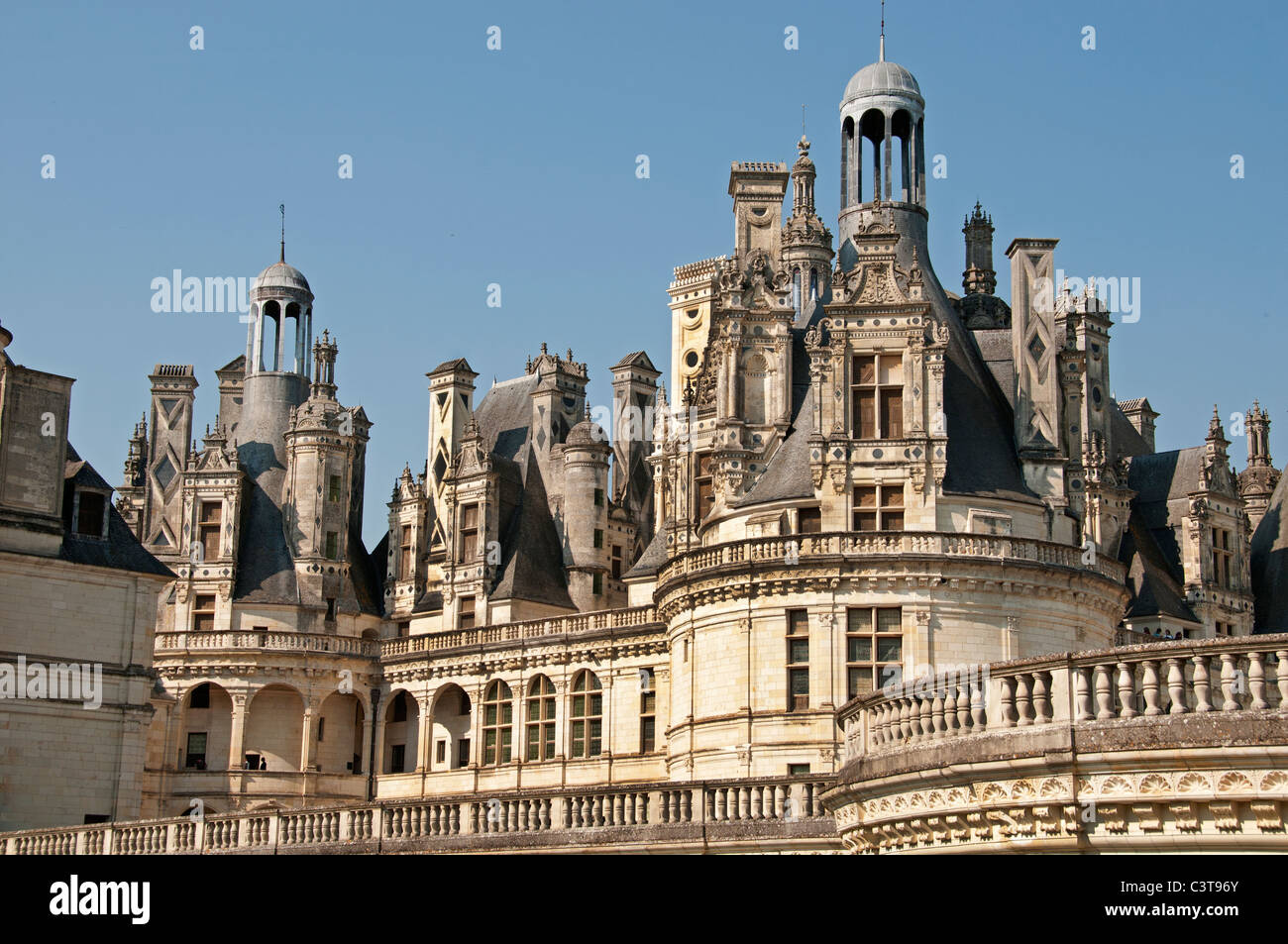 Le Château Royal de Chambord, Loir et Cher Château Loire France Banque D'Images