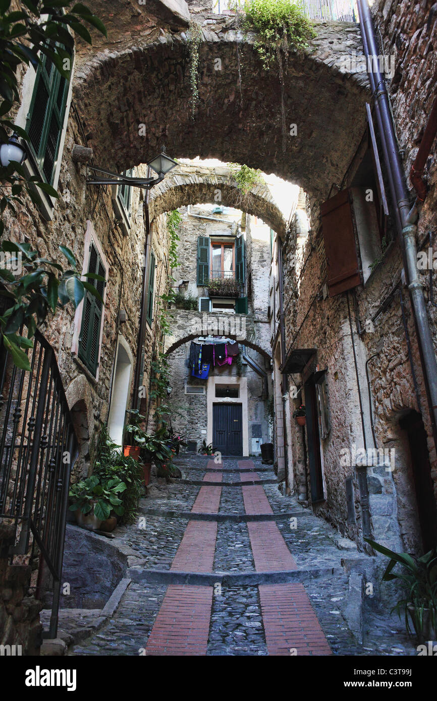 Street View de dolceacqua italie Banque D'Images