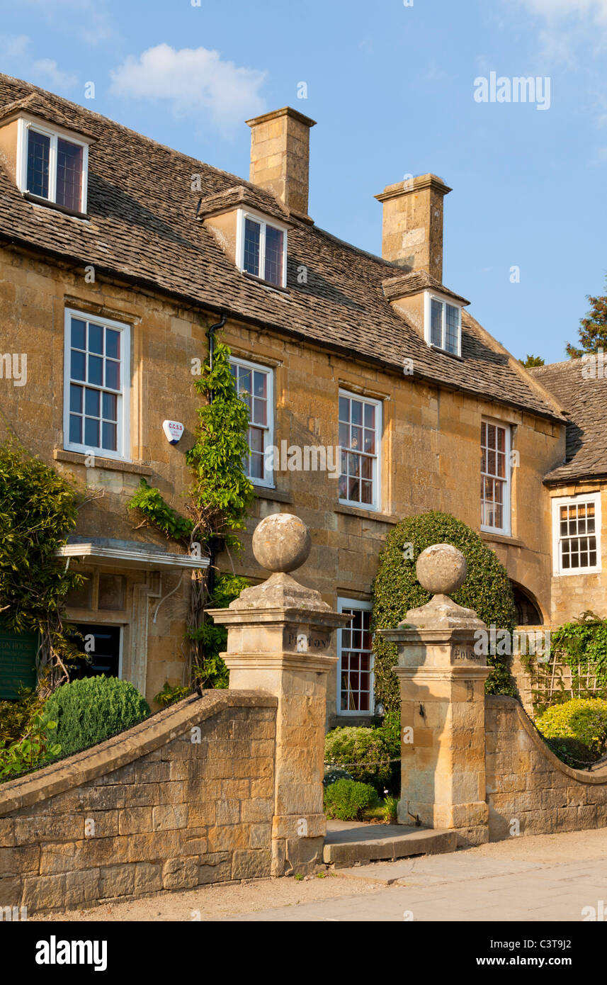 Village de Broadway les Cotswolds angleterre go uk eu Europe Banque D'Images