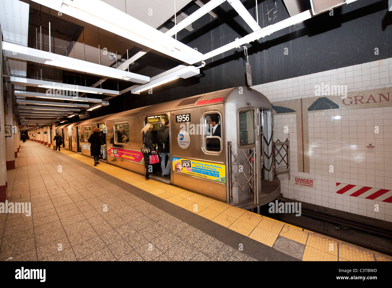 Navette métro de Grand Central à Penn Station. La ville de New York. Banque D'Images