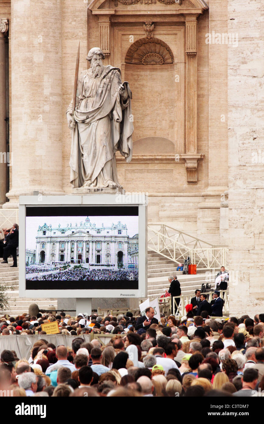 Rome, Italie - 1st mai 2011 - Béatification de jean-paul II dans la Cité du vatican Banque D'Images