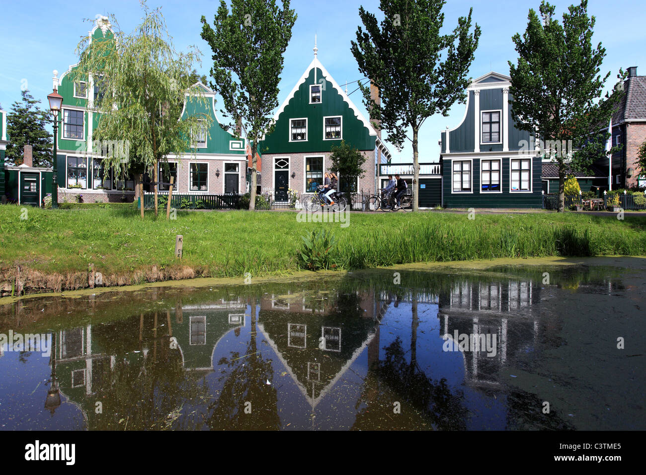 Le centre touristique et le village traditionnel de Zaandam Banque D'Images