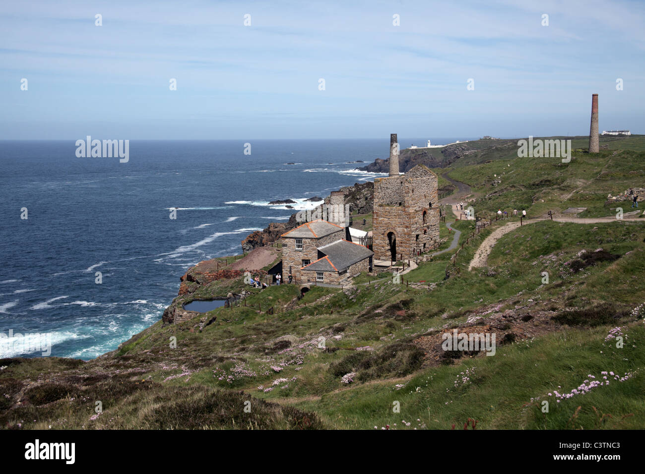Levant Tin Mine et Beam Engine House, St Just, Cornwall Banque D'Images