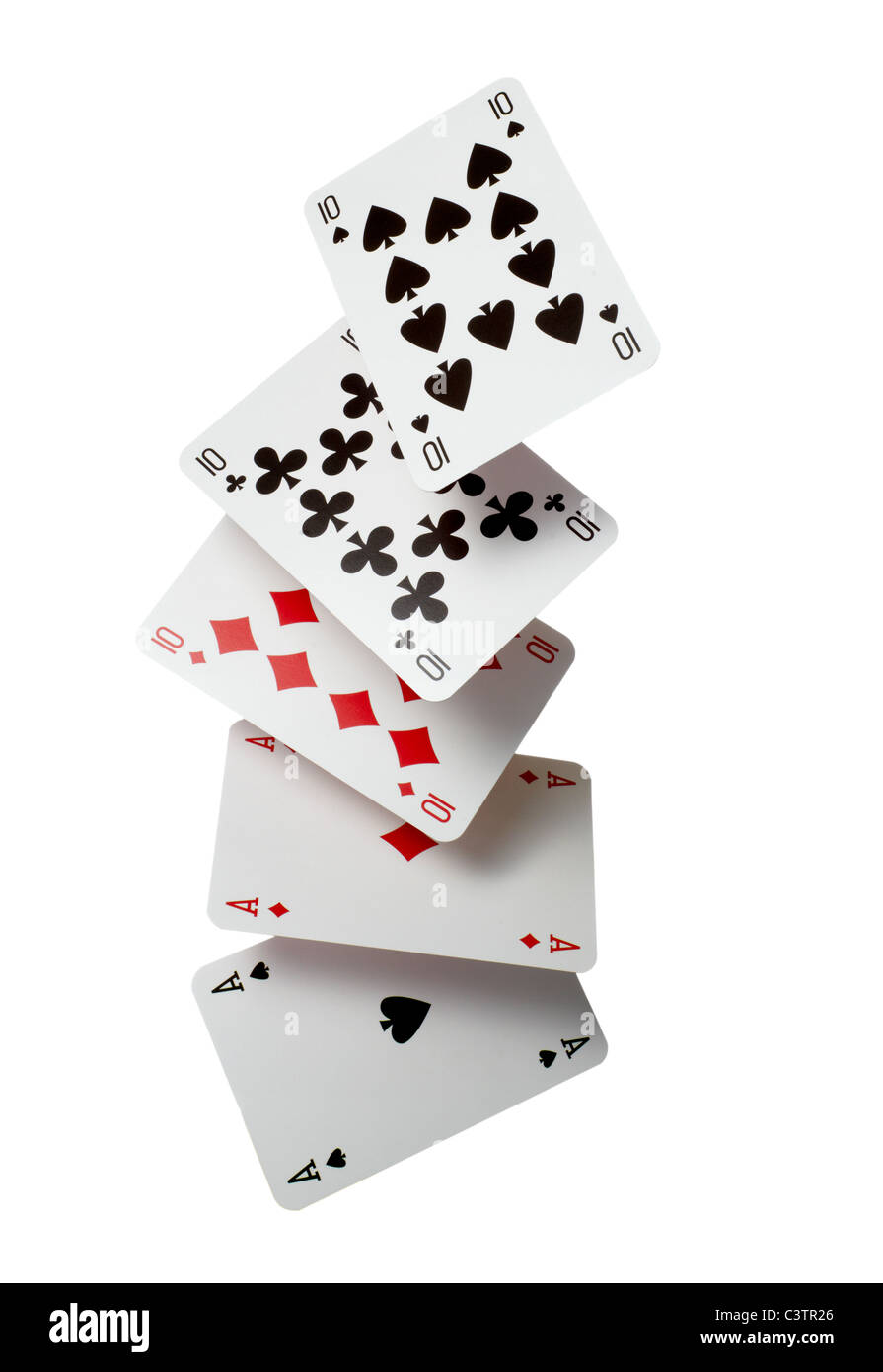 Close up of playing cards Banque D'Images