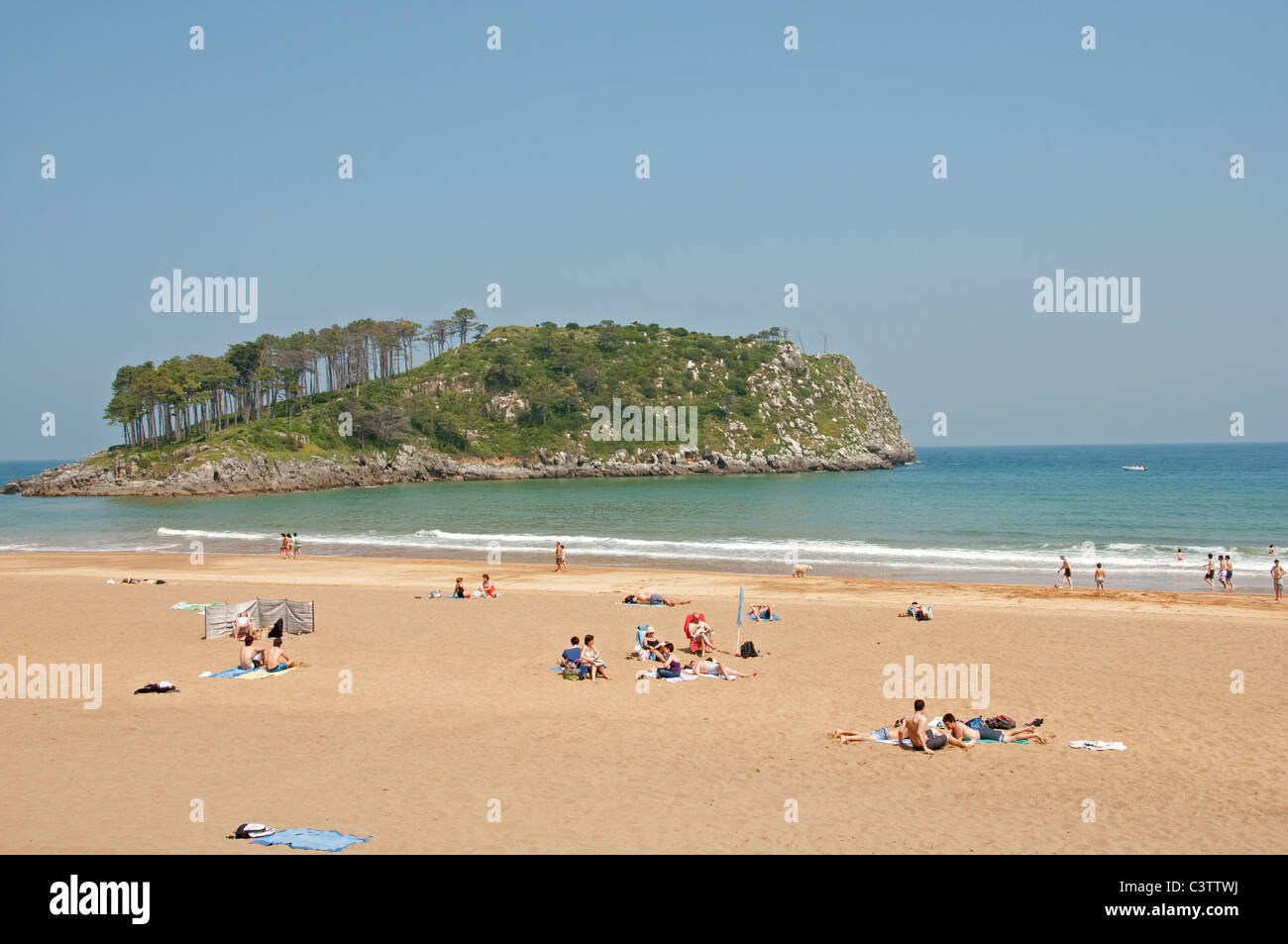 Lekeitio Biscaye Pays Basque Espagne Du Nord Plage Mer