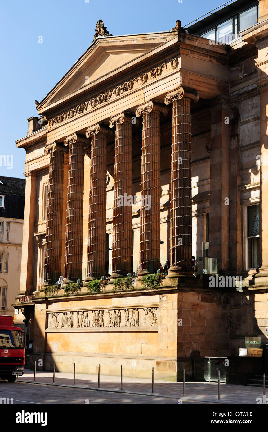 L'ancien édifice de la shérif maintenant Restaurant Citation de Merchant City à Glasgow, Ecosse Banque D'Images