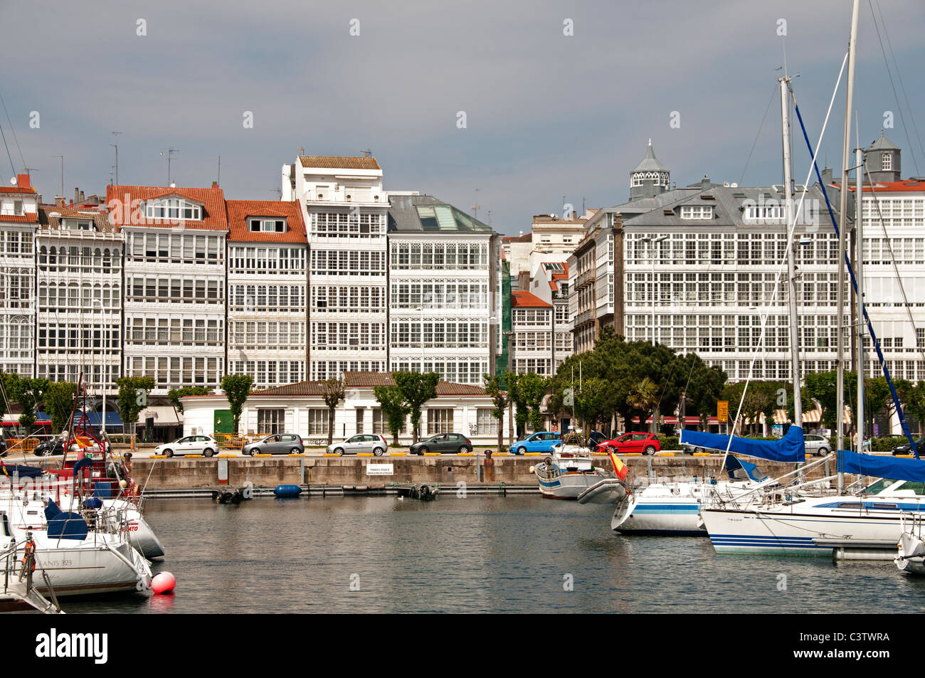 Le port de Porto Porto de la Corogne Espagne Banque D'Images