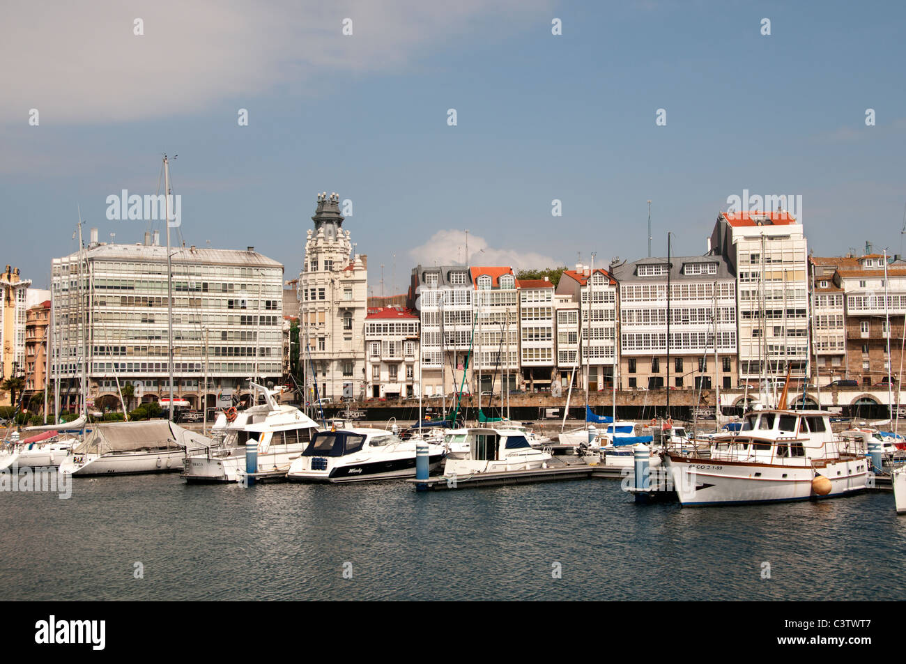 Le port de Porto Porto de la Corogne Espagne Banque D'Images