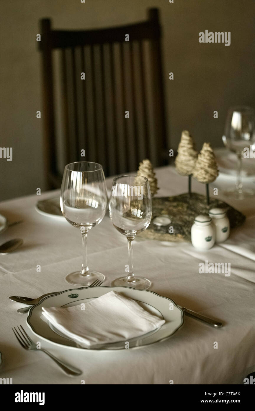 Restaurant table Banque D'Images