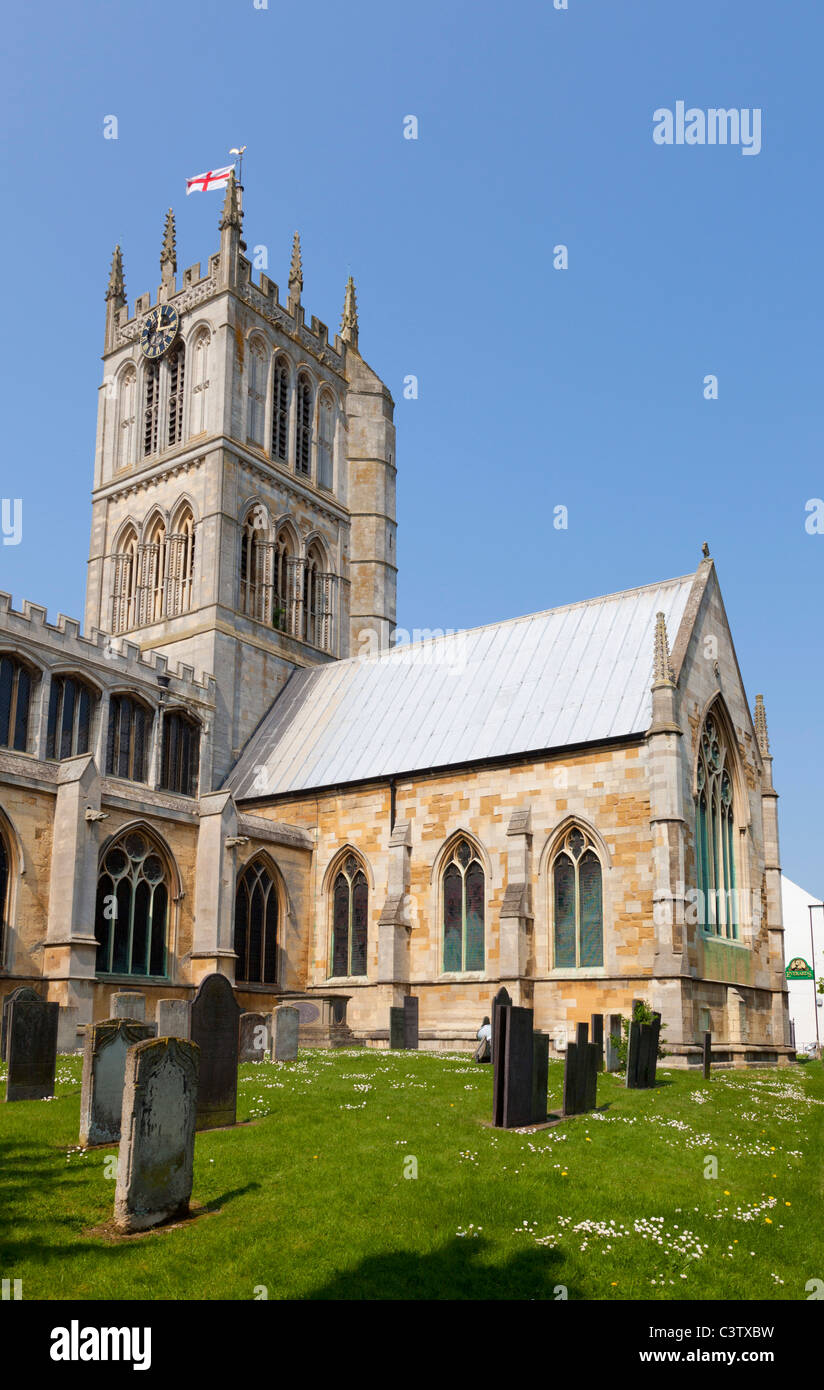 L'église St Mary Leicestershire Melton Mowbray Angleterre GO UK EU Europe Banque D'Images