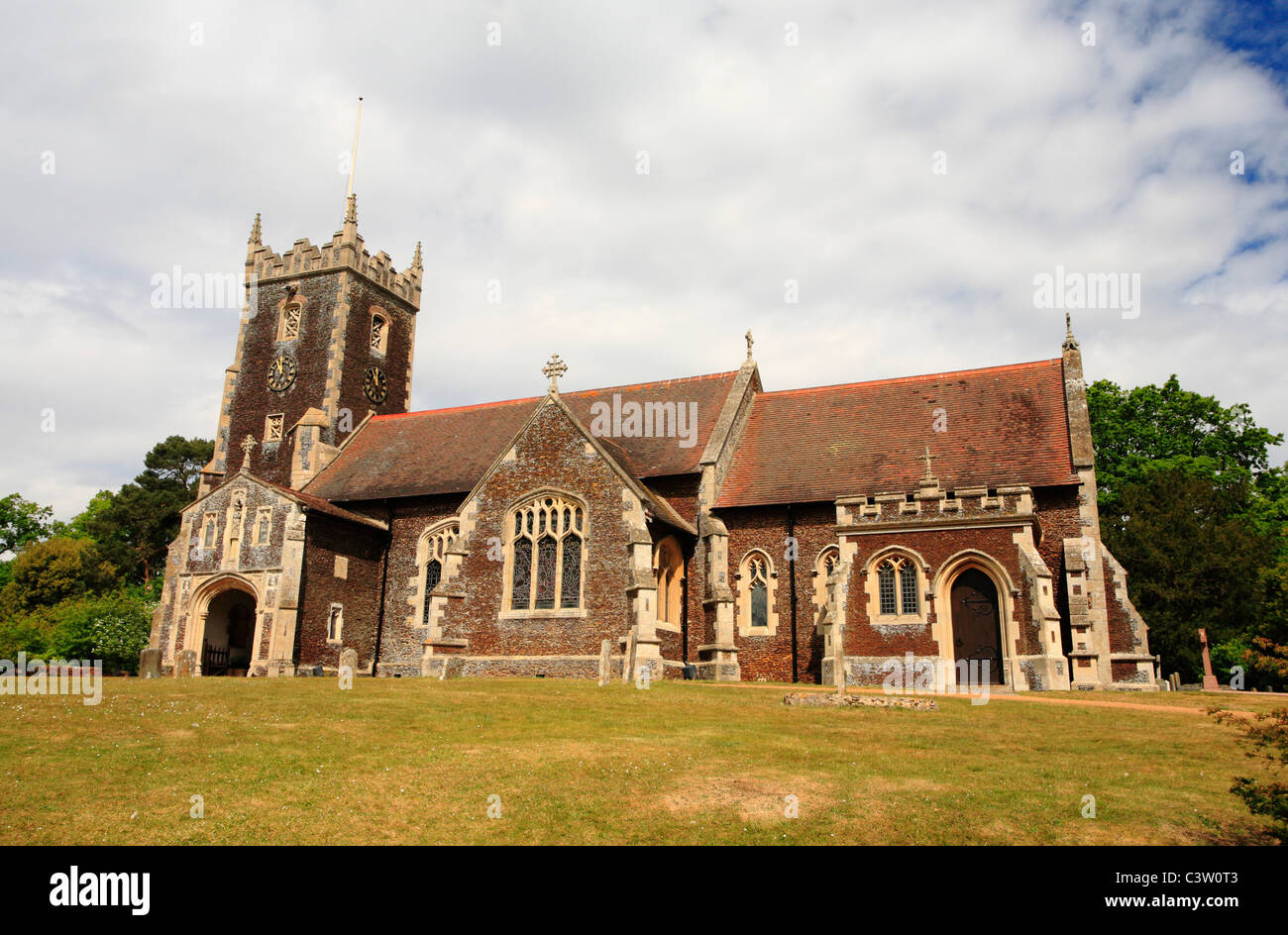 Eglise Sainte-Marie-Madeleine à Sandringham à Norfolk. Banque D'Images