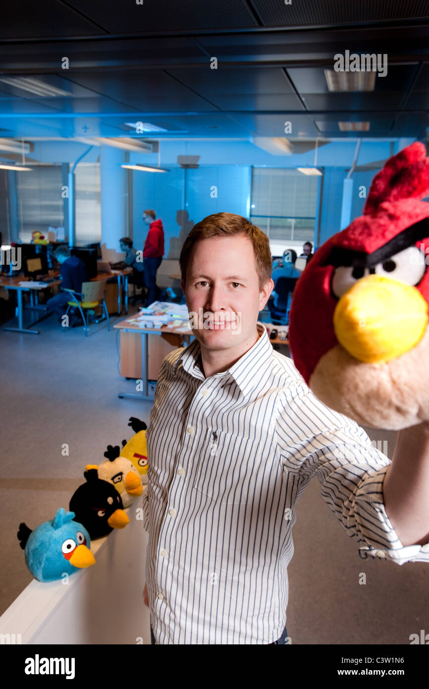 Mikael Hed, PDG, Rovio ltd - jeu Angry Birds Banque D'Images