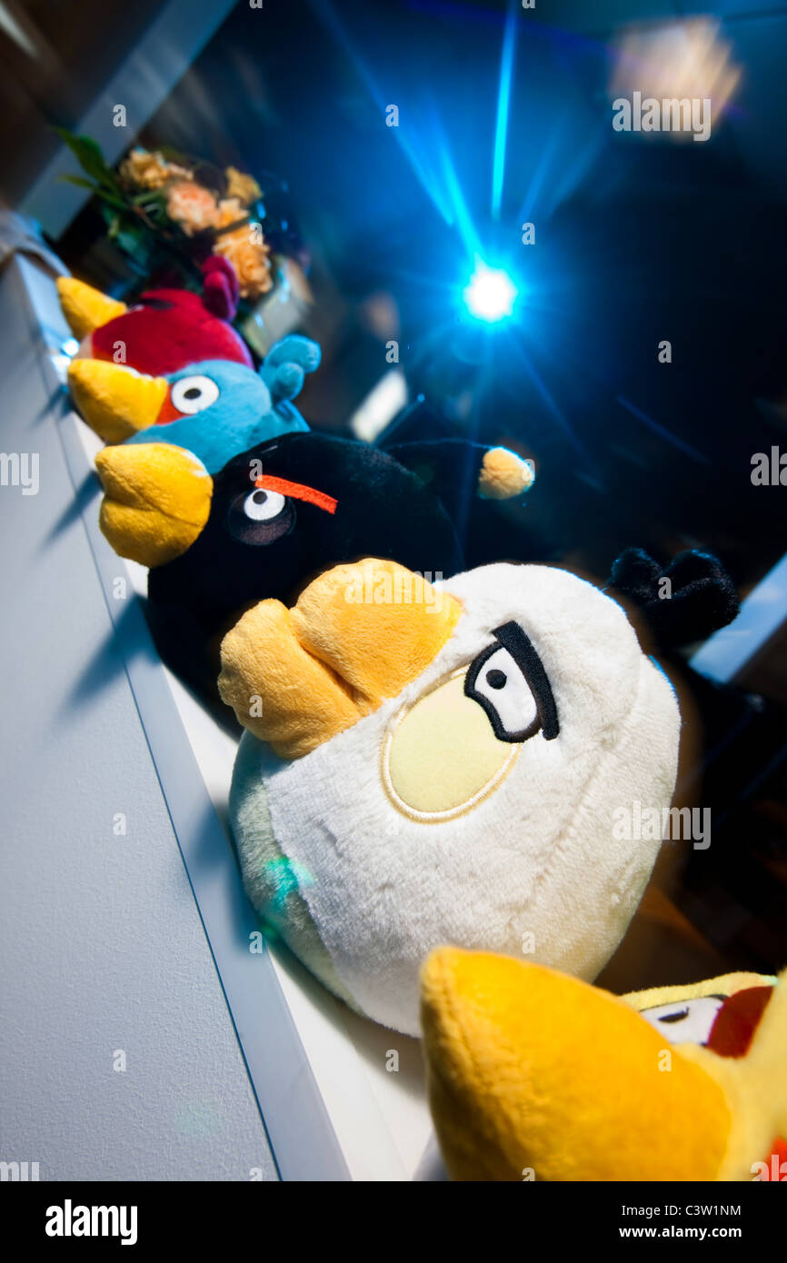 Angry Birds - jeu mobile par Rovio Mobile Ltd. Banque D'Images