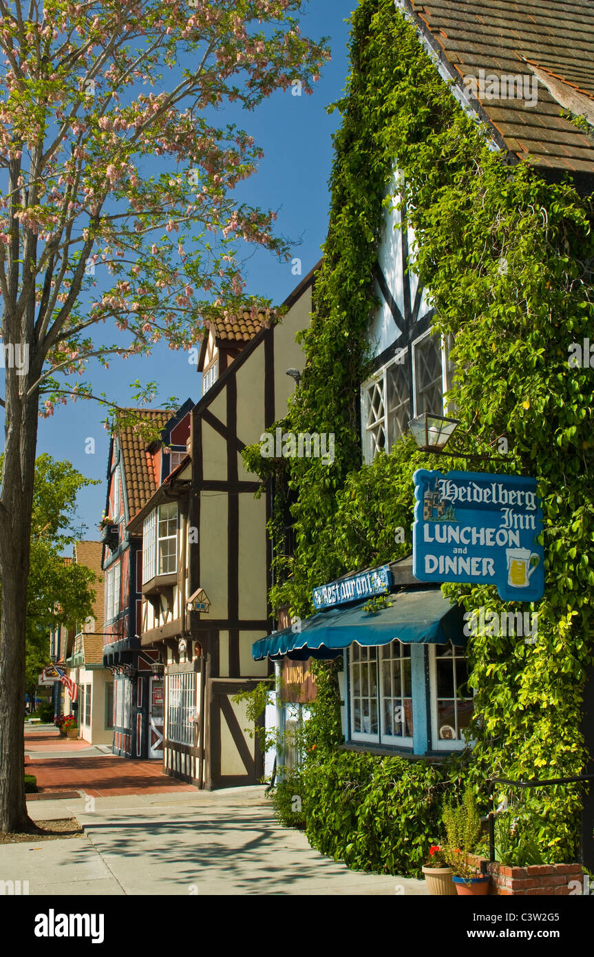 Village de style danois de Solvang, comté de Santa Barbara, Californie Banque D'Images