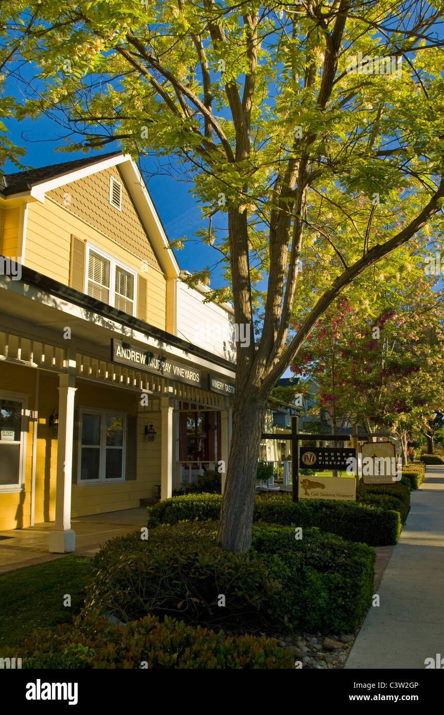Le centre-ville de Los Olivos, comté de Santa Barbara, Californie Banque D'Images