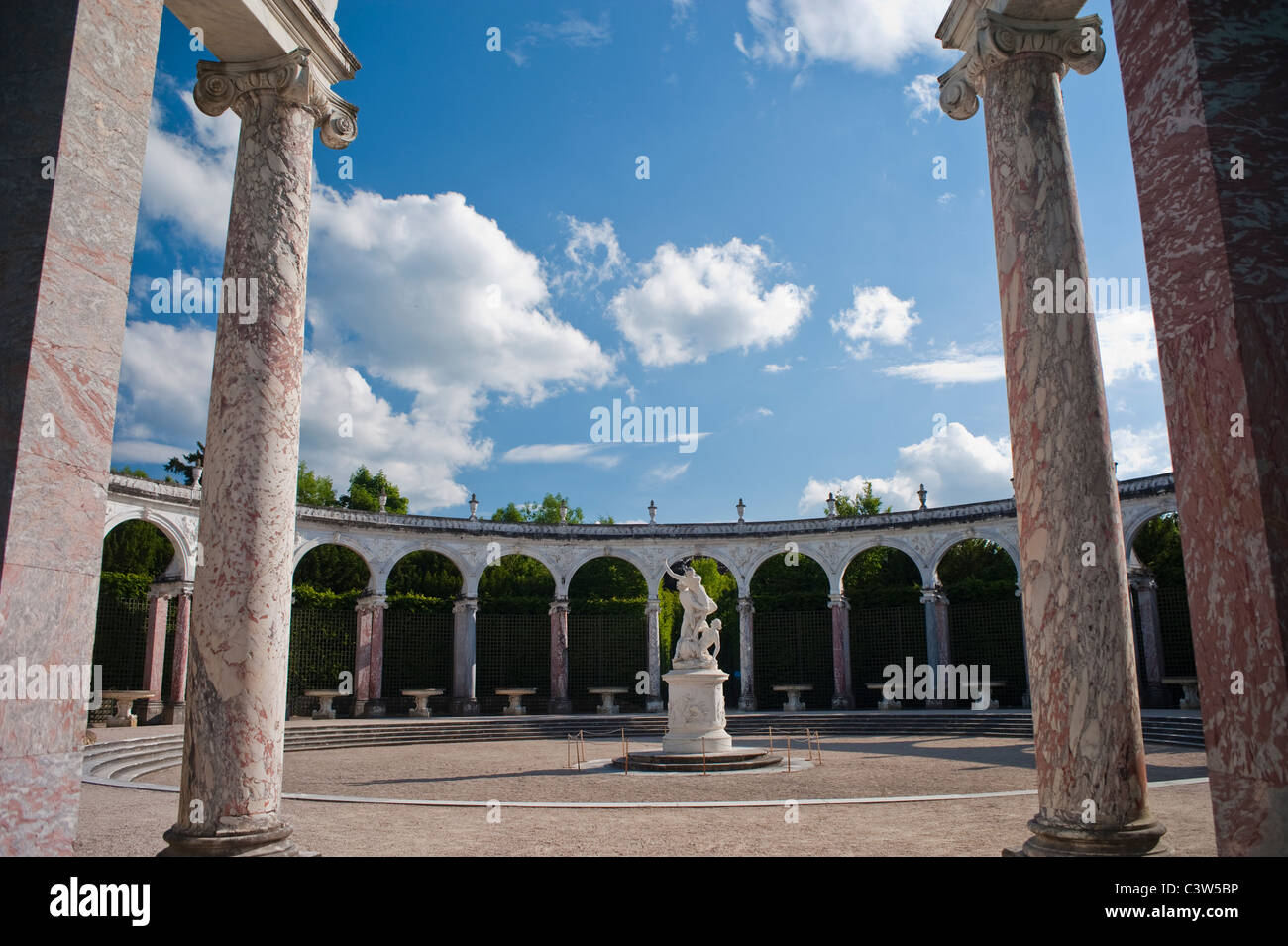 Versailles, France, scènes du parc urbain, 'Bousquet de la Colonnade' 'Château de Versailles » architecture, jardin à la française extérieur Banque D'Images