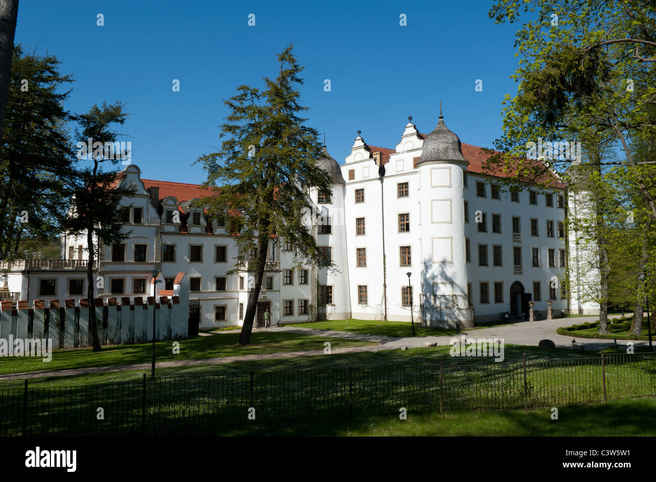 Château en Krag, en voïvodie de, Pologne Banque D'Images