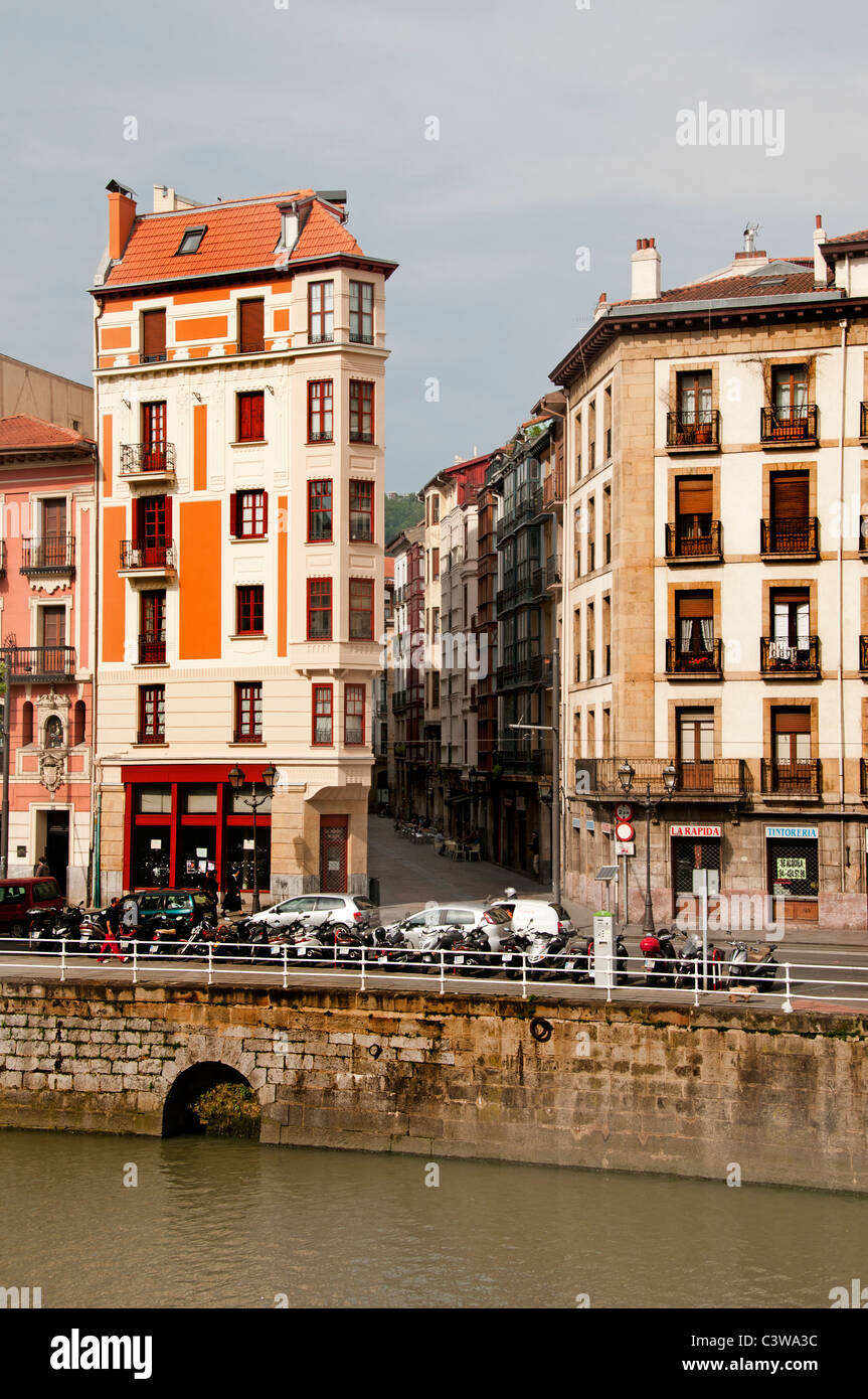 Bilbao Espagne Pays Basque espagnol town city Banque D'Images