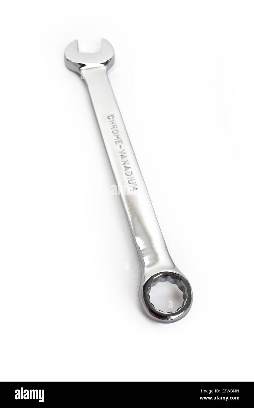 Metal Wrench close up shot Banque D'Images