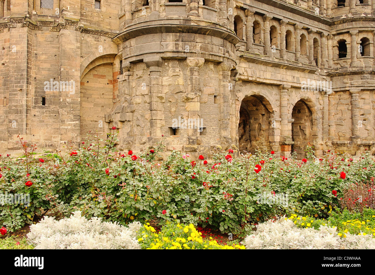 Porta Nigra de Trèves 02 Banque D'Images