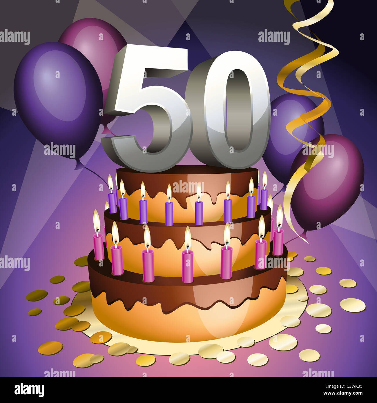 50th Anniversary Cake Banque D Image Et Photos Alamy