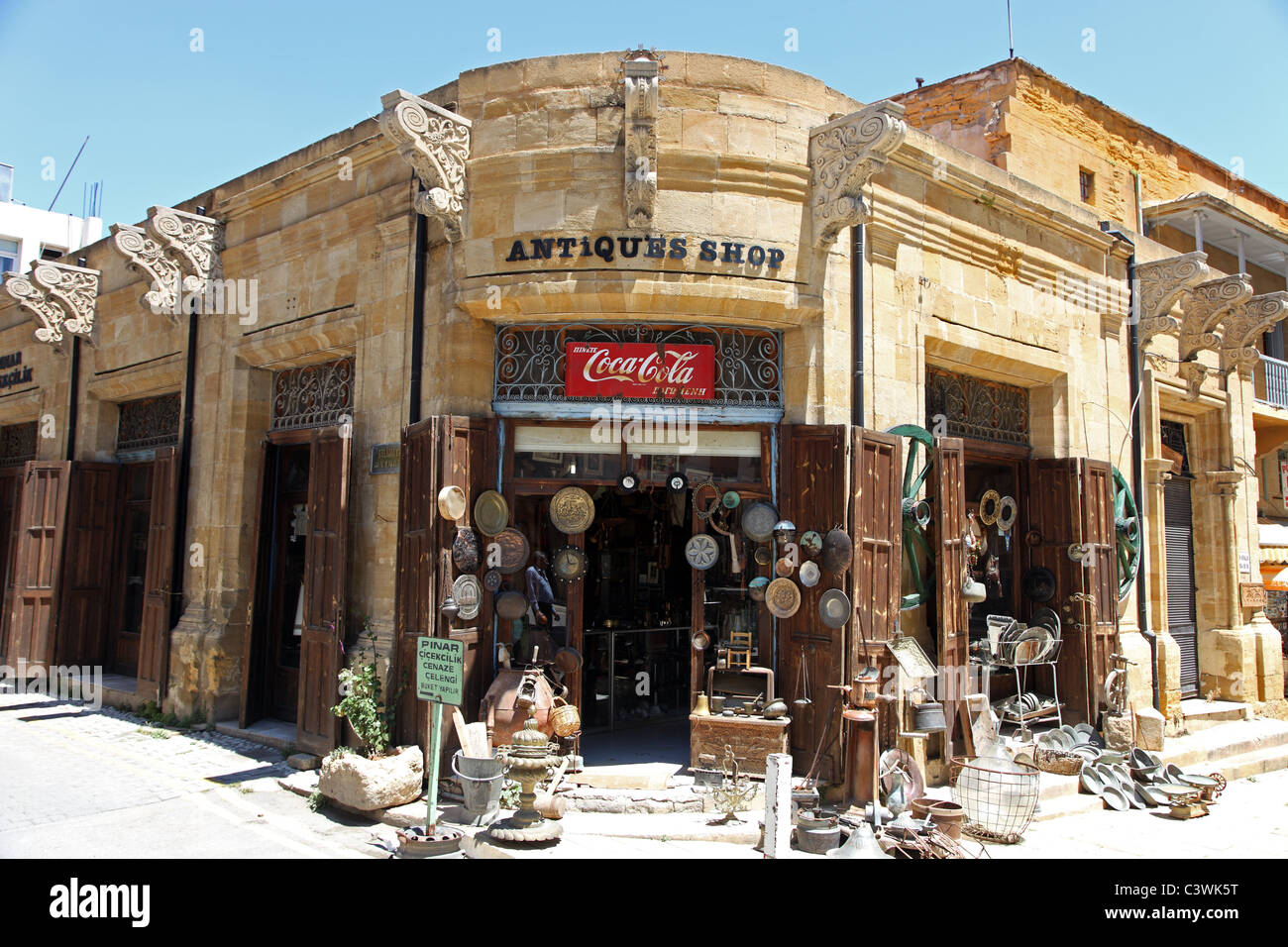 Boutique d'antiquités, Nicosie, Chypre du Nord Banque D'Images