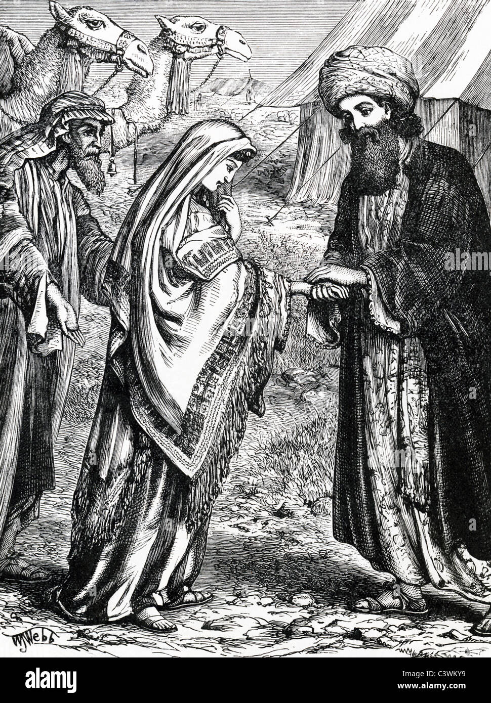 Selon la Bible, Rebecca (milieu) était l