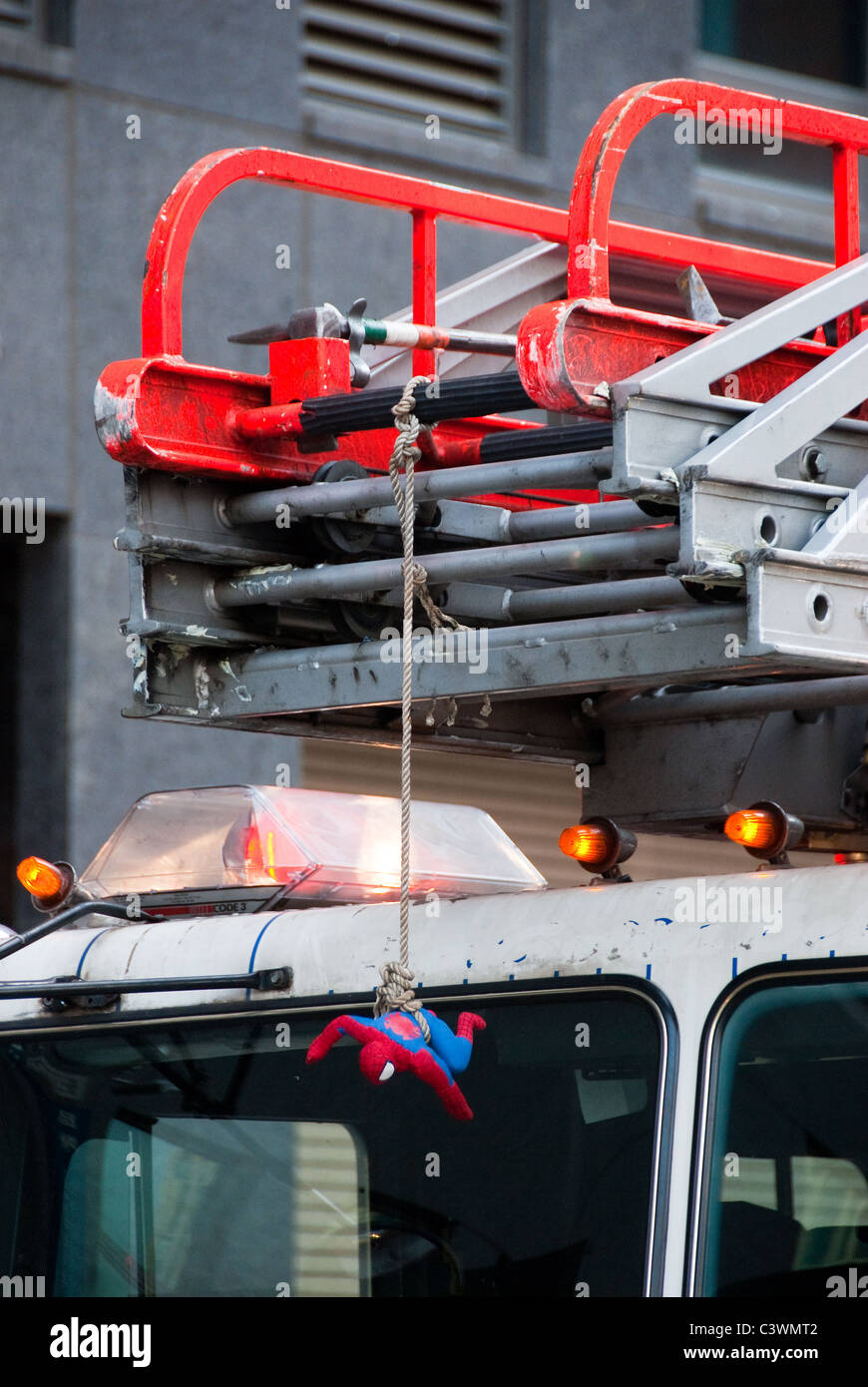 Fire Engine, Ladder 10, le Service des incendies de la ville de New York, FDNY Banque D'Images