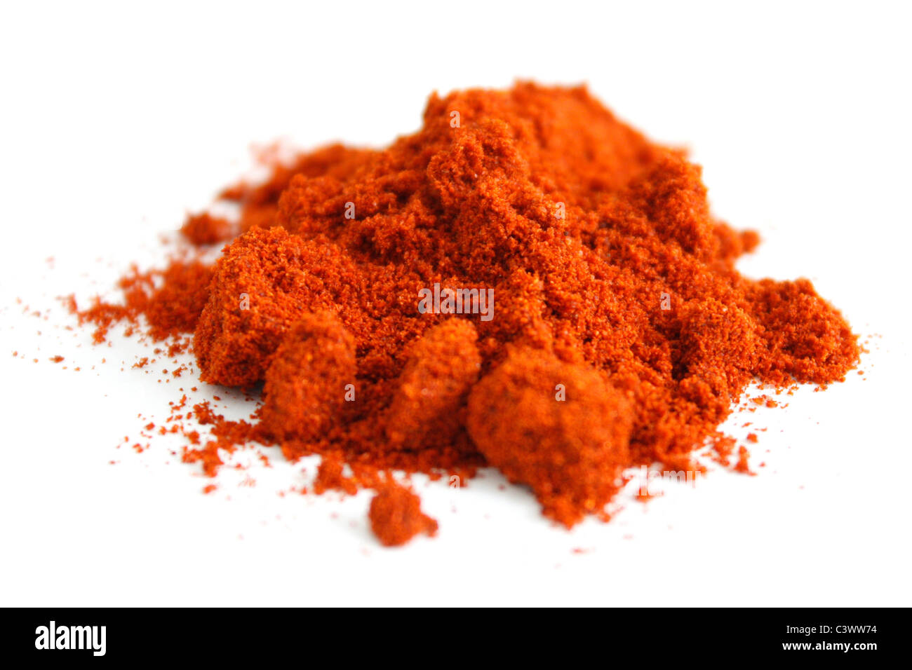 Paprika isolated on white Banque D'Images